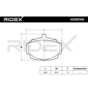 Bremsbeläge für MG, ROVER – GBP202 GBP256