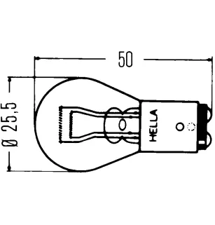 Bombilla, luz de freno/luz trasera - 83985986 - N0177382 - 07119978384 - 190003452246 - 3240030 - 6216E2 - 1354878 - F7379000200