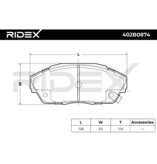 Plaquettes de frein pour ACURA, HONDA ROVER- GBP90298