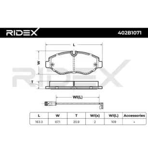 Pastillas de freno para EICHER, MERCEDES-BENZ, VW- 2E0698151, 2E0698151B, 2E0698151E, 2E0698151H JZW698151AB