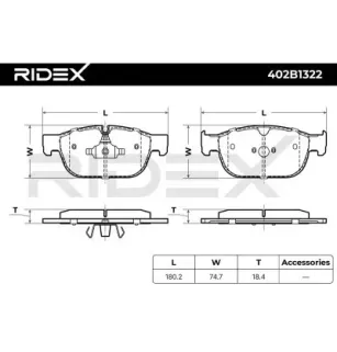 Brake pads for POLESTAR, VOLVO- 31445975, 31445976, 31476722, 31476723, 31499905, 31499906, 31665288 32373126