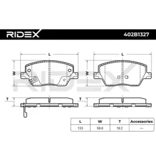 Brake pads for FIAT- 77367628, 77367910 77368368