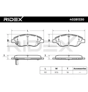 Brake pads for FIAT- 77367923 77368553