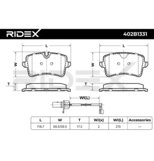 Brake pads for AUDI, AUDI (FAW), PORSCHE, SEAT, VAG, VW- 4G0698451, 4G0698451A 4G0698451J