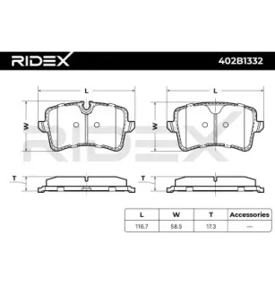 Plaquettes de frein pour AUDI- 8K0698451, 8K0698451A, 8K0698451B, 8K0698451C, 8K0698451D, 8K0698451E, 8K0698451F 8K0698451G