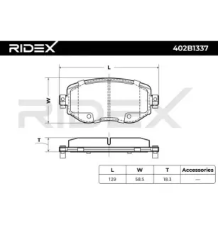 Brake pads for RENAULT- 410603407R