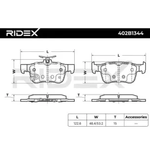 Brake pads for HONDA- 43022T60A01, 43022TBAA02, 43022TGHA01, 43022TGHA11, 43022TGNG02 43022TYFE01