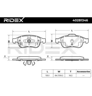 Bremsbeläge für ALFA ROMEO, FIAT, JEEP, LANCIA- 77367213, 77367369 77368048