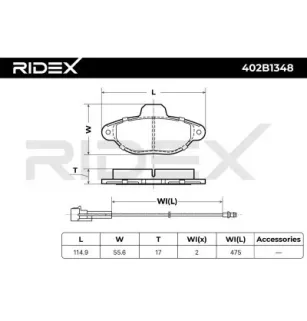 Plaquettes de frein pour FIAT, FORD, LANCIA- 77362248 77362345