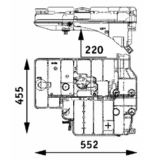 Vase d'expansion, liquide de refroidissement Pour MERCEDES-BENZ NG, MK - 0005002149 - A0005002149