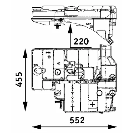 Serbatoio di espansione, liquido di raffreddamento Per MERCEDES-BENZ NG, MK - 0005002149 - A0005002149