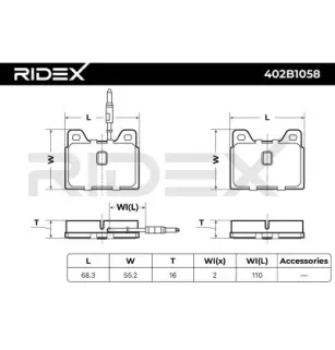 Brake pads for PEUGEOT TALBOT- 425073