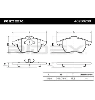 Pastillas de freno para AUDI, FORD, SEAT, SKODA, VW VW (FAW)- L180698151B