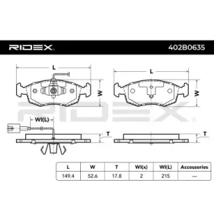 Brake pads for FIAT- 77365729, 77365811, 77366270, 77366537 77366538
