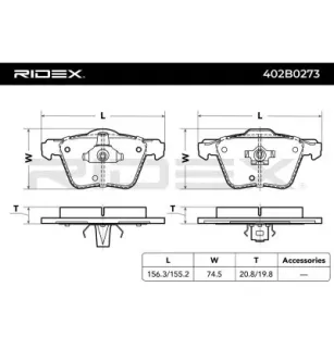 Brake pads for VOLVO- 274331, 30769125 31262705