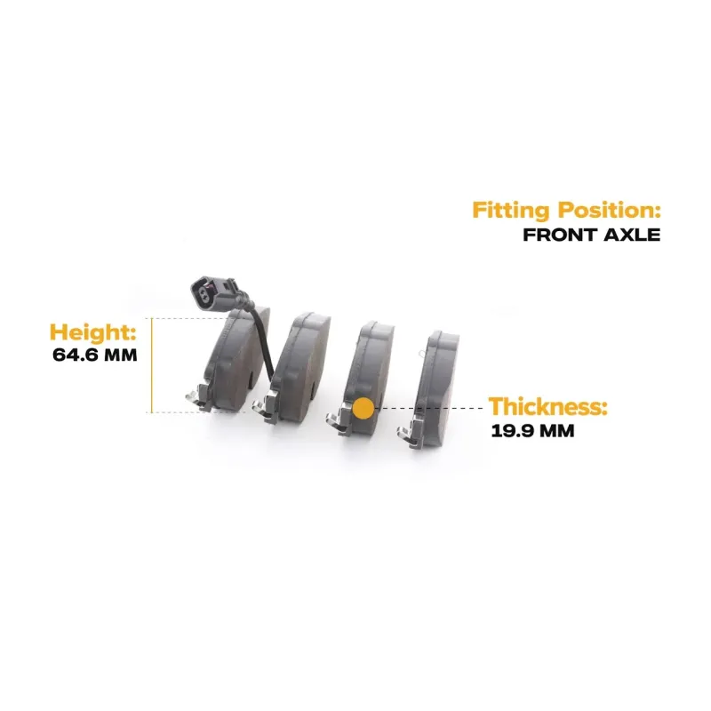 Bremsbeläge für AUDI, AUDI (FAW), CUPRA, SEAT, SKODA, VAG, VW VW (FAW) - L8V0698151D