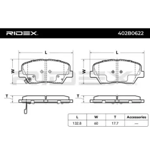 Pastilhas de freio para HYUNDAI, HYUNDAI (BEIJING), KIA KIA (DYK) - K58101D6A10