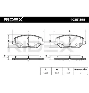 Plaquettes de frein pour HYUNDAI, KIA- 58101G4A00 58101G4A10