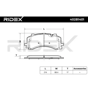Pastilhas de freio para AUDI, SEAT, SKODA, VW- 4M0698151AH, 4M0698151AL 4M0698151K