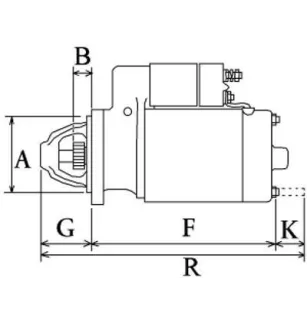 Démarreur 24V 4.0Kw 11dents Bosch 0001231006, 0001368077, KHD 01177442, 01178671