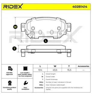 Plaquettes de frein pour MAZDA MAZDA (CHANGAN)- BAY02643Z