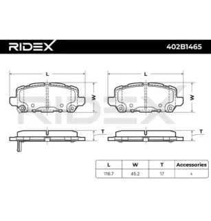 Brake pads for ACURA (GAC), HONDA, HONDA (DONGFENG)- 43022T6CH00 43022T6CH01