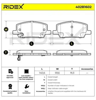 Brake pads for OPEL VAUXHALL- 42566753