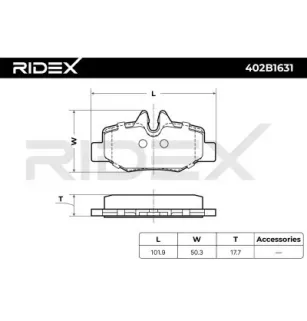 Brake pads for MERCEDES-BENZ, MERCEDES-BENZ (FJDA)- 6364200320 A6364200320