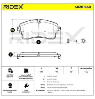 Plaquettes de frein pour JAGUAR, LAND ROVER- HJ322K021EA, JPLA2K021CA, LR091308, LR091568, LR110409, LR128251, LR134638