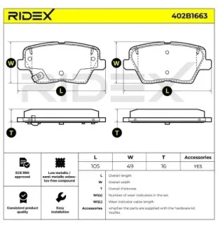 Brake pads for HYUNDAI- 58302G4A30