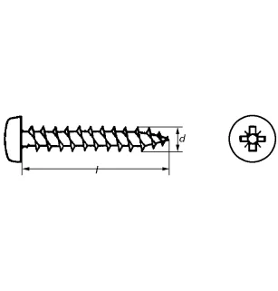 Tornillos para tableros de partículas.