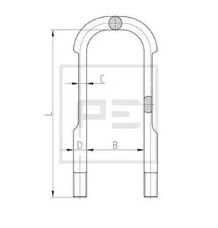 Brida de resorte para SCANIA P,G,R,T - series - 001739282 - 002030493 - 01739282 - 02030493 - 1739282 - 2030493