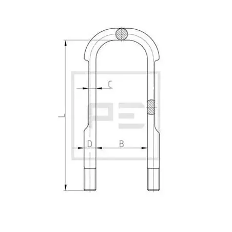 Brida de resorte para SCANIA P,G,R,T - series - 001739282 - 002030493 - 01739282 - 02030493 - 1739282 - 2030493