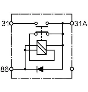 Coupe batterie éléctromagnétique
