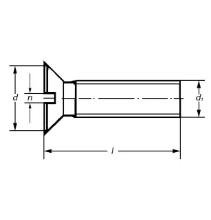 Conical head screw.