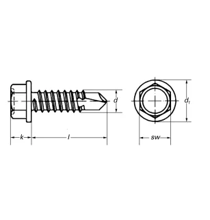 Tornillo autoperforante.