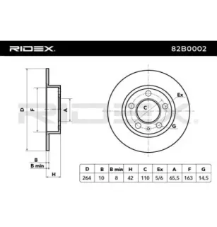 Disque de frein pour OPEL, VAUXHALL- 90575113, 9117772 95526658