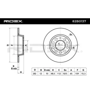 Disque de frein pour AUDI (FAW), SEAT, SKODA, SKODA (SVW), VAG, VW (FAW)- 3CD615601 L3CD615601