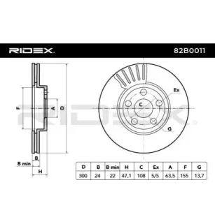 Disque de frein pour FORD, JAGUAR- C2S35270, C2S42667, C2S4566, C2S49729 C2S52091