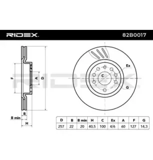 Disque de frein pour FIAT, OPEL, VAUXHALL- 13317922 93188917