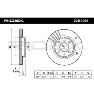 Disco de freno para DACIA, NISSAN, RENAULT- 402062984R, 7711130038, 7700780892, 7700813549, 7700842131