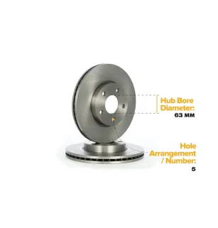 Brake disc for FORD, FORD (CHANGAN), MAZDA, VOLVO- 31362411, 31262718 274509