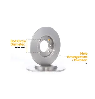 Disco freno per CITROËN, CITROËN/PEUGEOT, PEUGEOT, PEUGEOT (DF-PSA)- 4246G3, 4246G6, 4249F5, 95661749 96012770