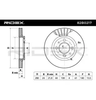 Disque de frein pour DACIA, MG, RENAULT- 402060540R, 402065719R