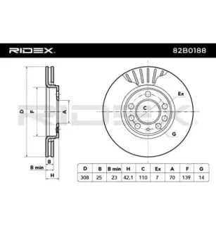 Disque de frein pour OPEL, SAAB, VAUXHALL- 9184405, 9194477 95526651