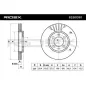 Disque de frein pour CITROËN, PEUGEOT- 1618859780, 424697, 4246B1, 4246R3, 4246R5, 4246W5, 4246W6