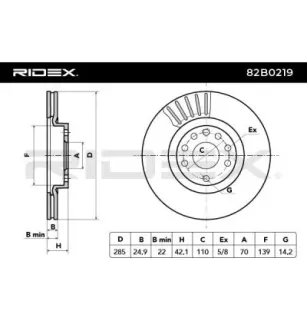 Disque de frein pour CADILLAC, FIAT, OPEL, PUMA, SAAB, VAUXHALL- 569003, 93171497 95526645