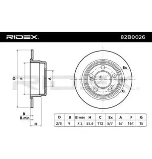 Disque de frein pour CHRYSLER, MERCEDES-BENZ- 1244230412, 1244230512, 1244230612, 1244231012