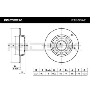 Disque de frein pour AUDI, AUDI (FAW), FORD, JETTA, SEAT, SKODA, VW, VW (FAW)- 5QD615601A L5QD615601A