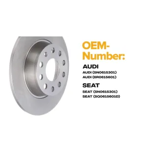 Disco freno per AUDI, AUDI (FAW), FORD, JETTA, SEAT, SKODA, VW, VW (FAW)- 5QD615601A L5QD615601A